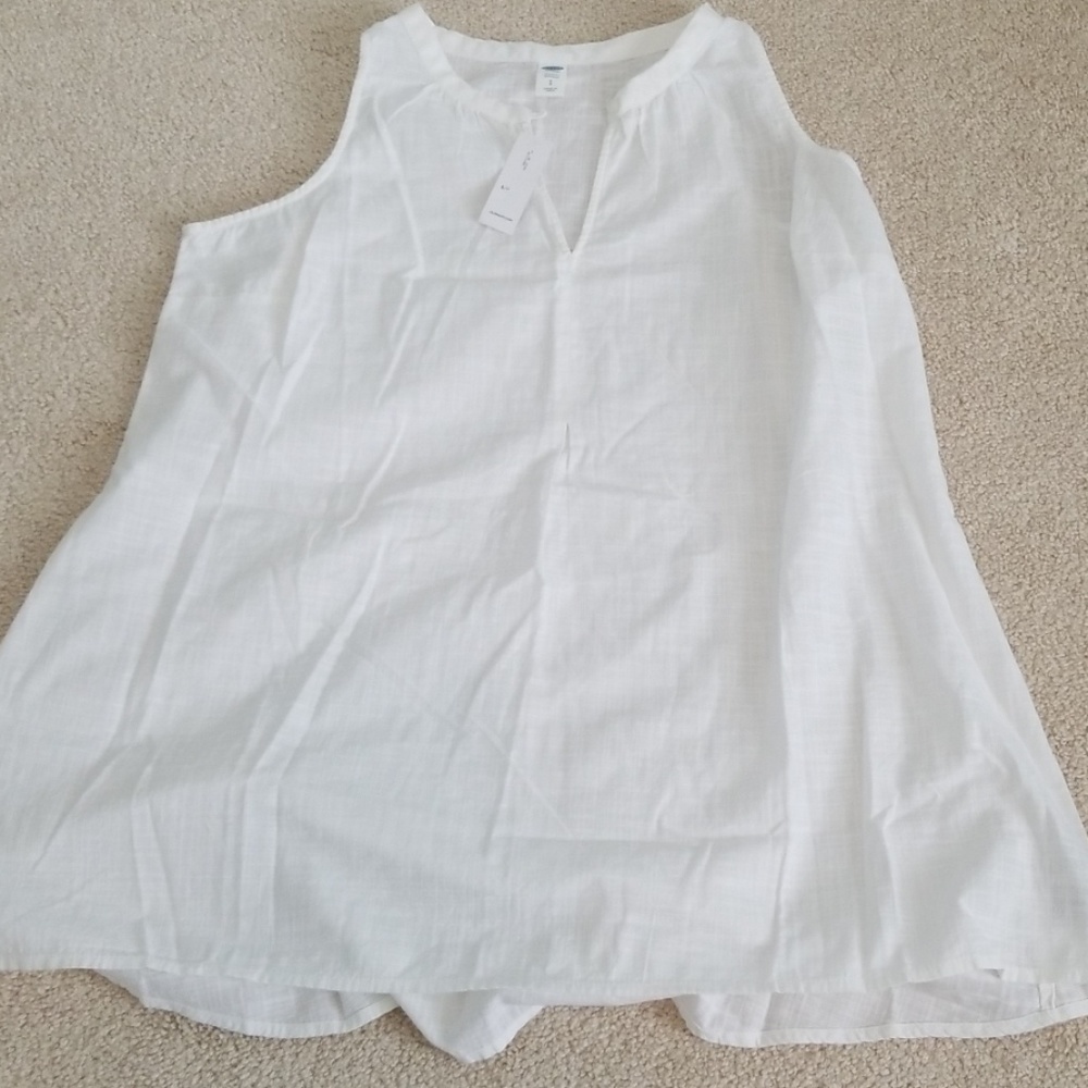 White maternity blouse